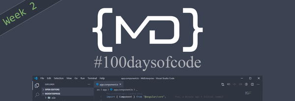 #100daysofcode Week 2